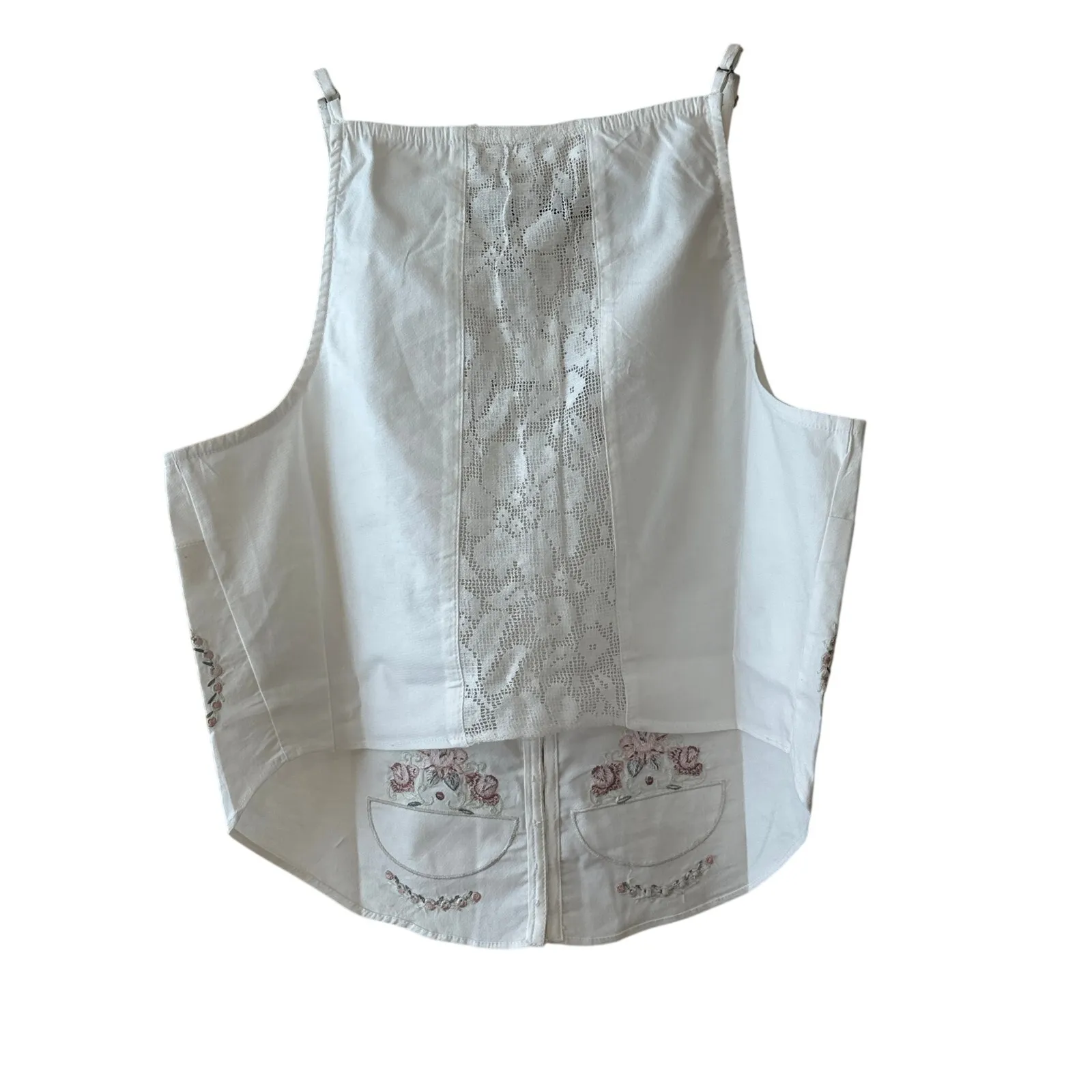 Free People Maeberrie Embroidered Crop Top & Skirt Set Ivory Size M NWT - Image 5