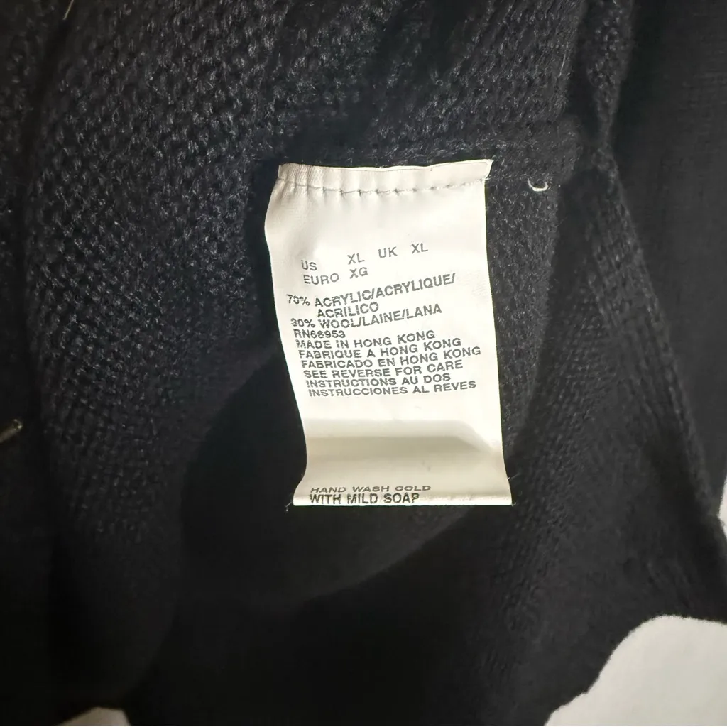 Vtg Joan Leslie black sweater with gold beads and‎ red sequins SZ XL Tacky Glam - Image 5