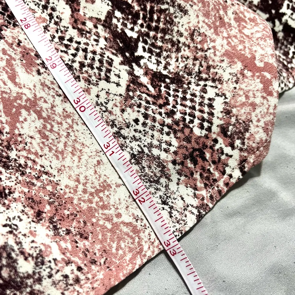 Band of Gypsies Snakeskin Faux Wrap Mini Dress Size XS - Image 8