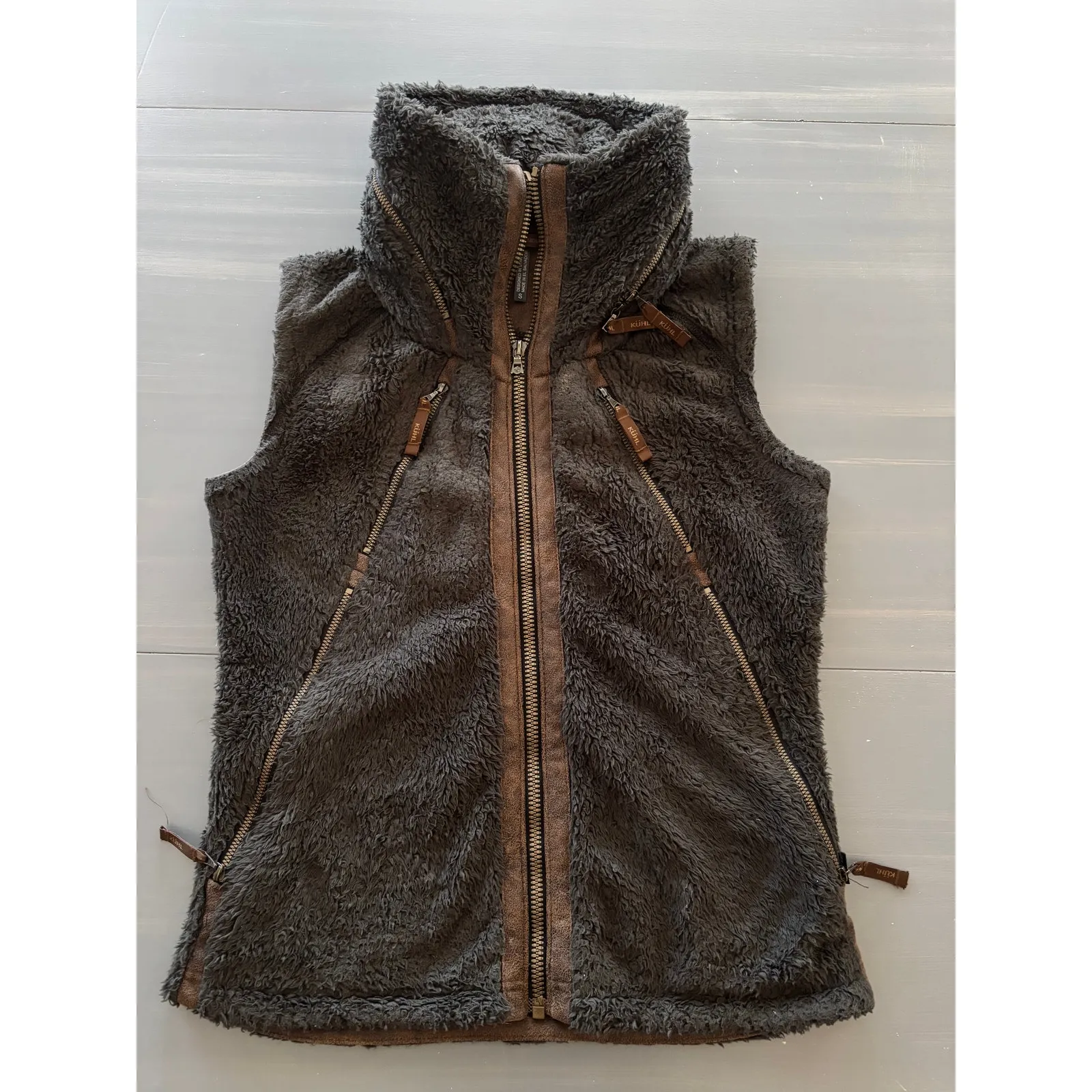 Flight Kuhl Prima Flight Vest Hood Italian Fleece Womens Size Small - Image 2