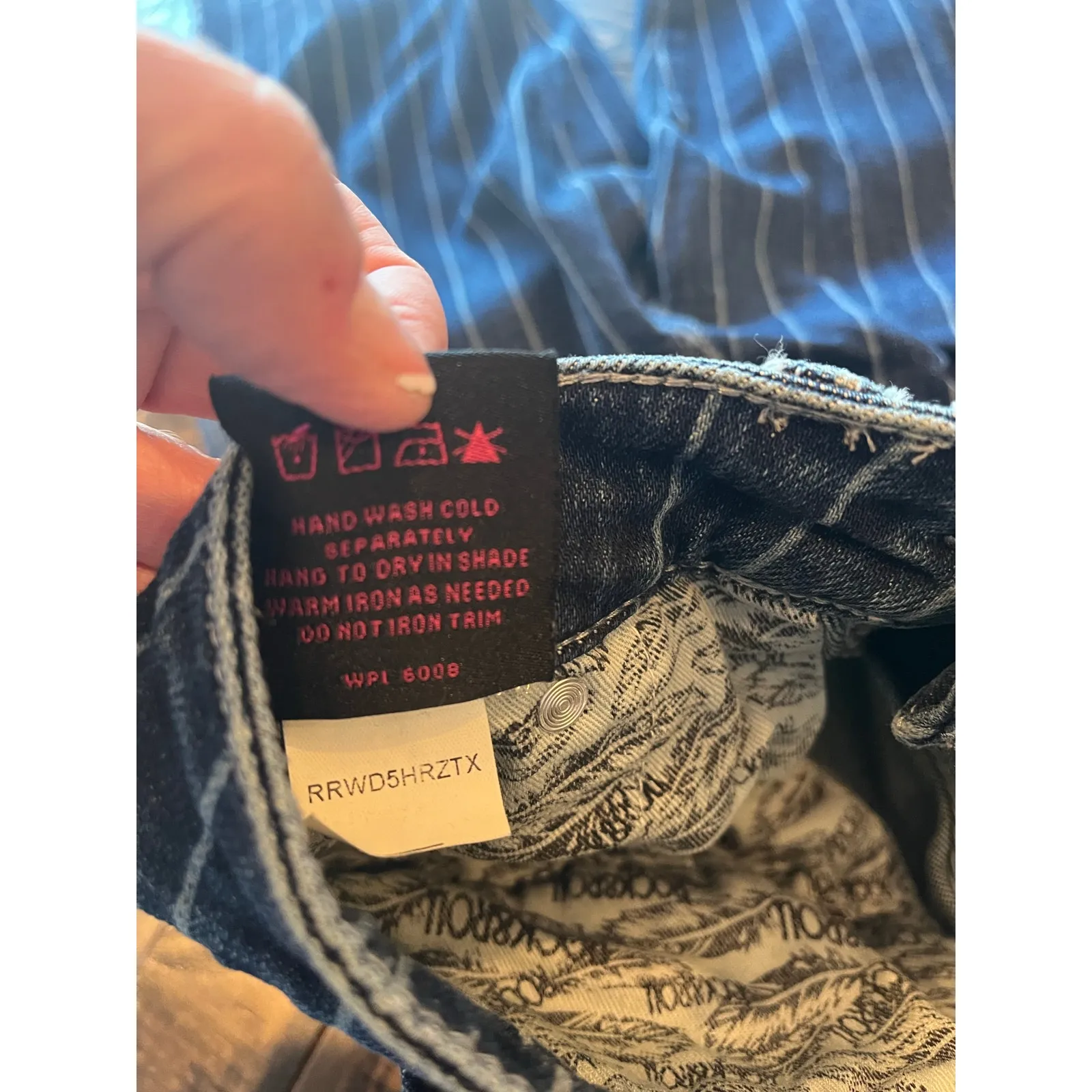 Rock & Roll Cowgirl High Rise Trouser Jeans Women 26x34 Western Aztec Boho Flare - Image 10