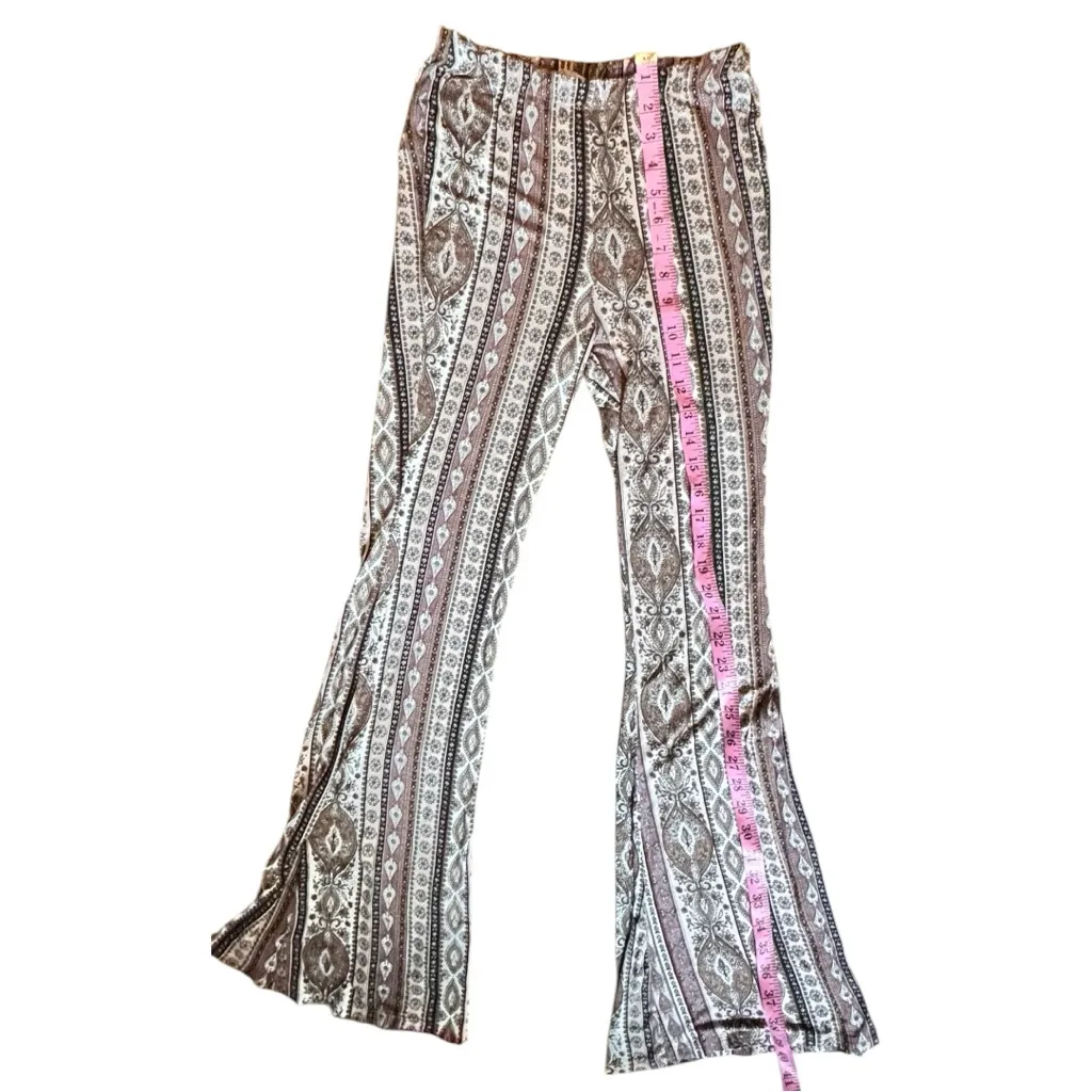Grayson Women's Lightweight Boho Print Wide Leg Legging Sz S - Image 2