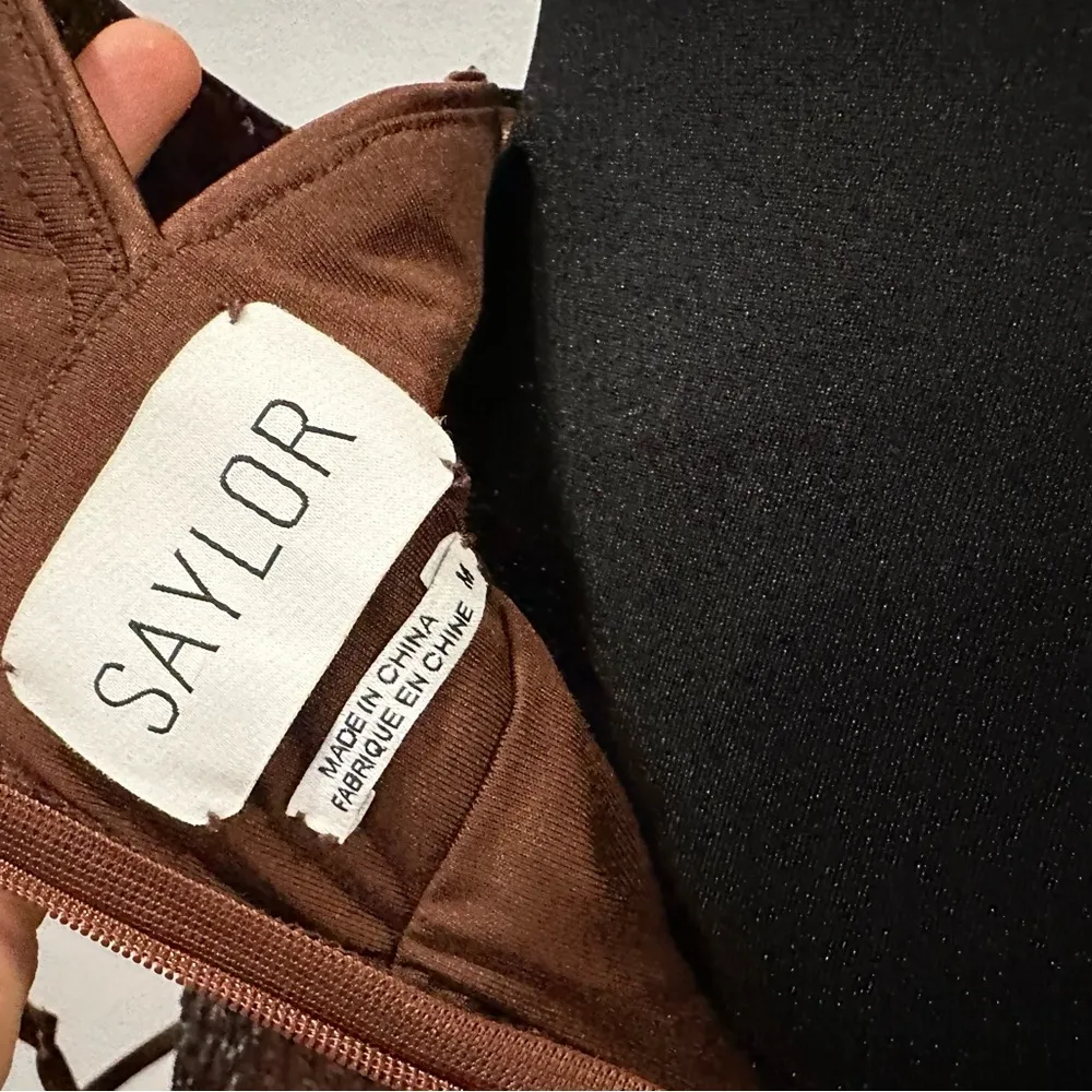 Saylor Harmonie Stretch Sequin Dress in Brown Medium M - Image 6