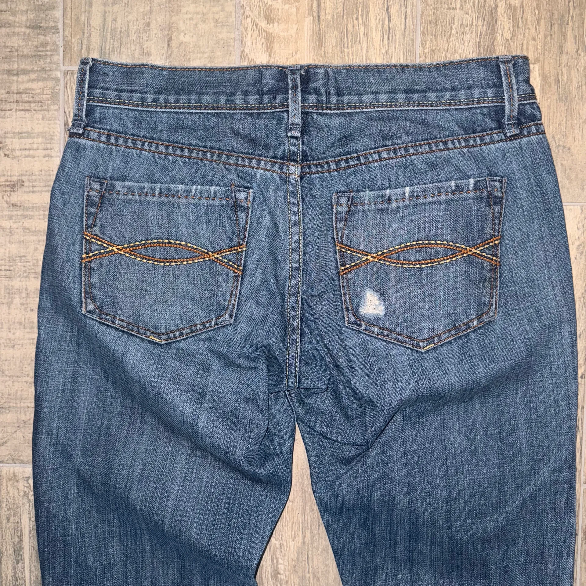 VTG  Women’s Medium Wash Jeans Size 2 Distressed Logo Moose - Image 2