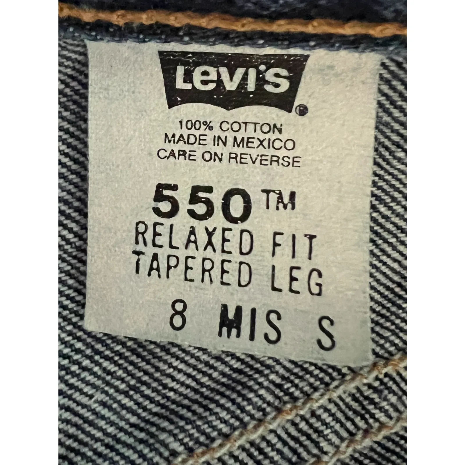 Vintage Levis 550 Mom Jean Womens Size 8 Blue Relaxed Fit Tapered Leg - Image 2