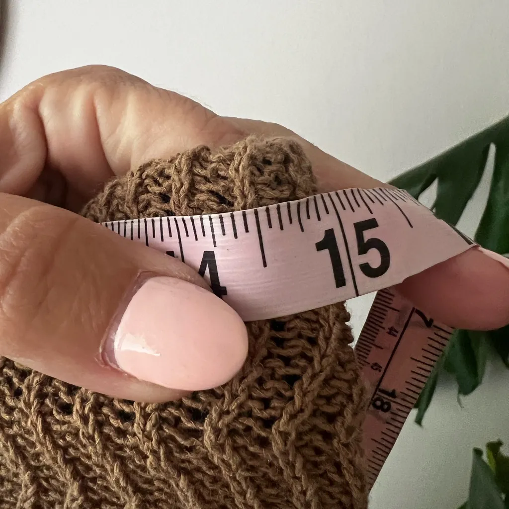 H&M 2 piece knit set Chocolate Brown‎ Women’s SIZE SMALL casual beachy coastal - Image 12