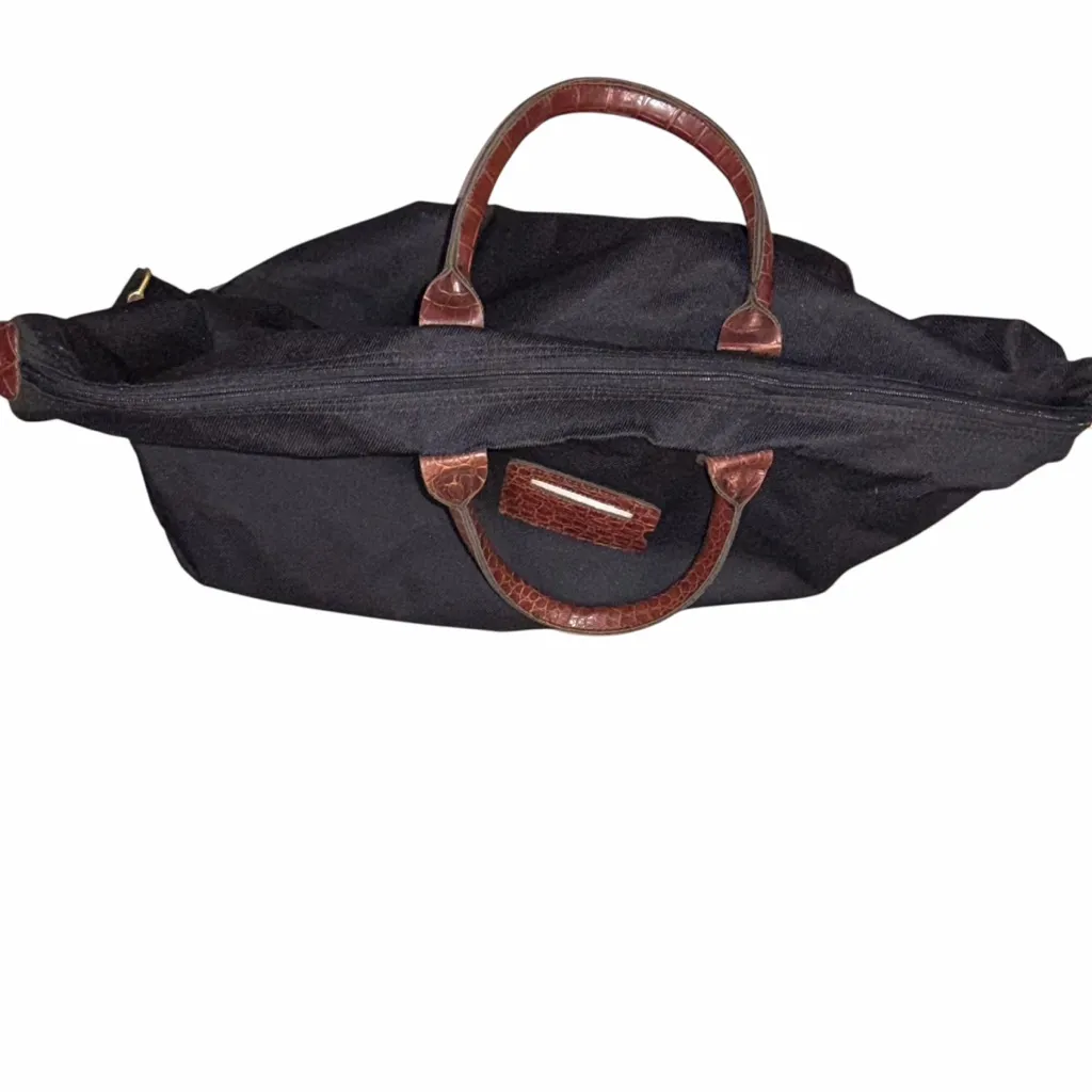 DVF Diane Von Furstenberg Vintage Black Canvas Large Tote Bag - Image 5