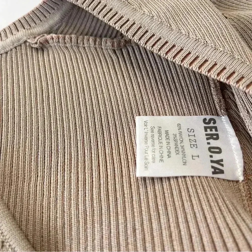 SER.O.YA Retrofête Dahlia Sweater Shrug Set Brown L NWT Size L - Image 13