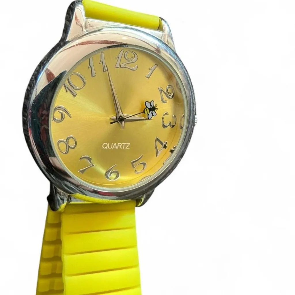 Avon Counting Critters Silicone Watch Stretch Band Yellow - Image 2