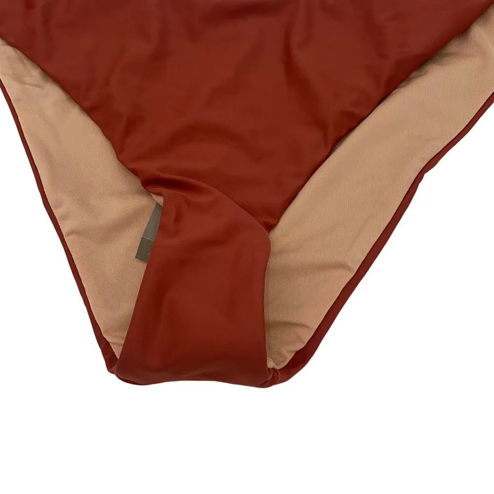 New J. Crew Curved Waist Cheeky Bikini Swim Bathing Suit Bottom Women's Size XXL - Image 4