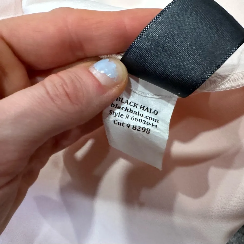 Black Halo Ingrid Trench Dress Sweet Blush 2 - Image 9