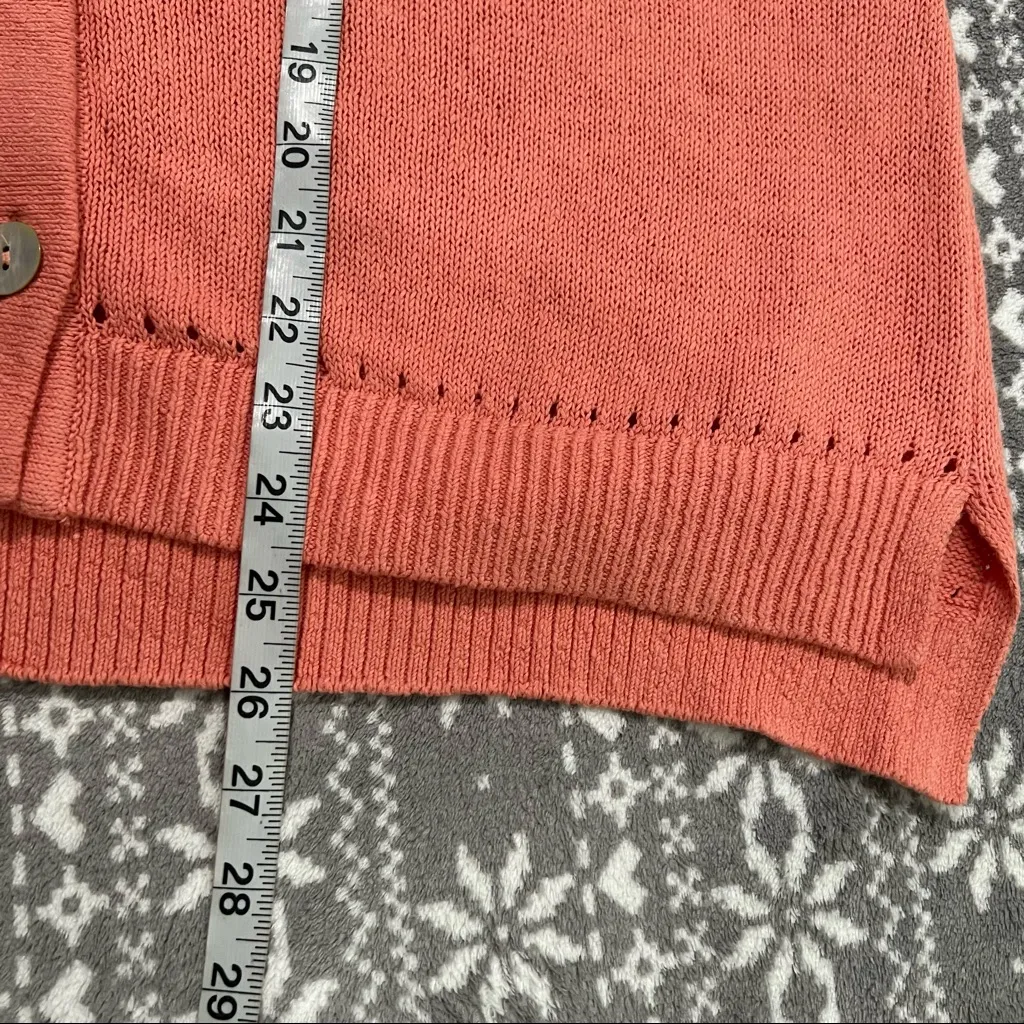 New Chico's Button‎ Front Linen & Cotton Blend Cardigan Size Large - Image 10