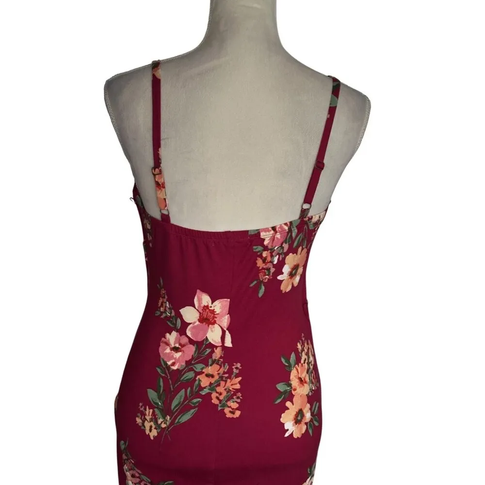 Nine Britton Vivienne Twist-Front Fitted Midi Floral Dress Sleeveless S NWOT - Image 4