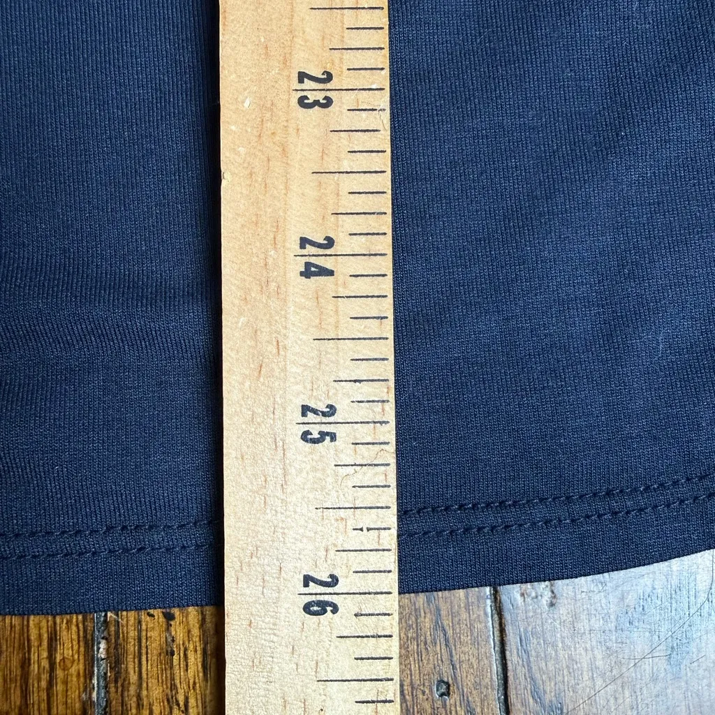 Honeyme Floral Sleeve Navy Top M - Image 4