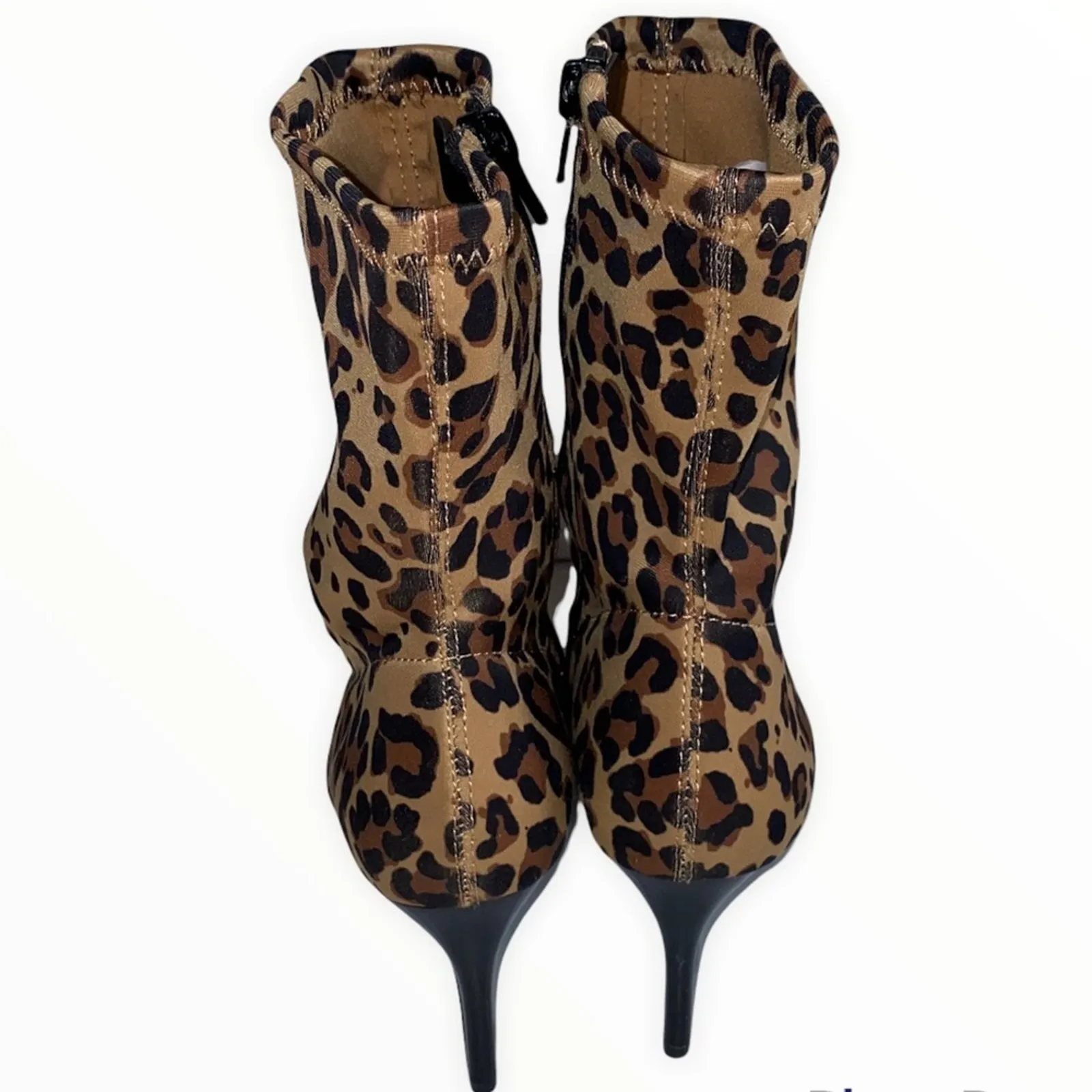 Mix No. 6 Cadaoria Leopard Print Ankle Boots Size 8 - Image 9