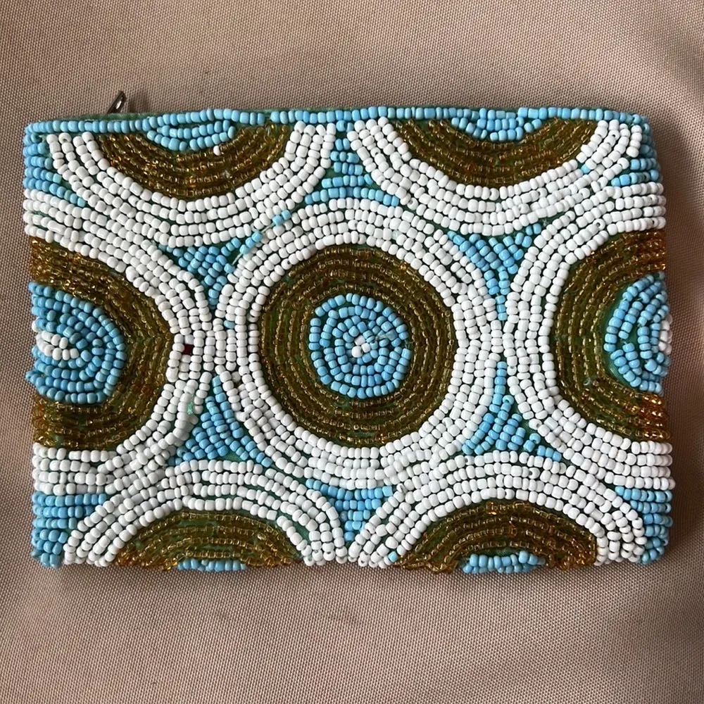 Beaded coin purse Blue - Image 2
