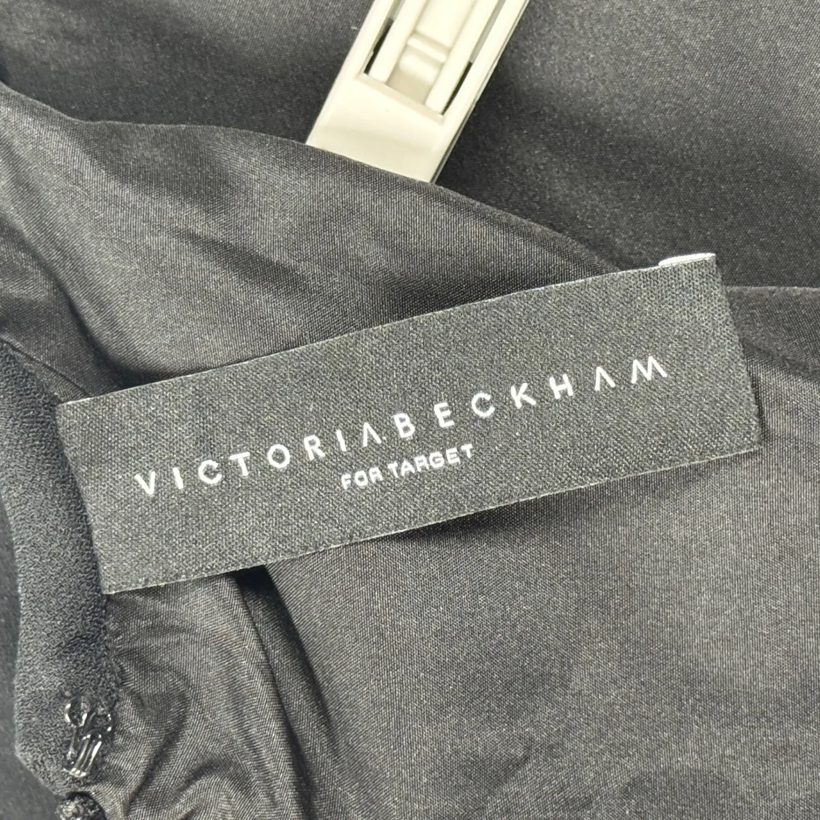 Victoria‎ Beckham for Target Romper Black L Belted Tie Waist Minimalist Modern Size L - Image 6