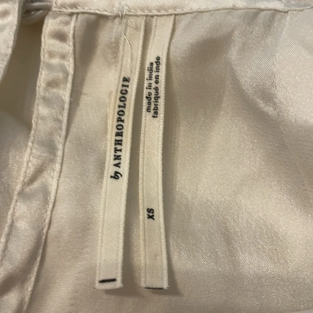 Anthropologie Lemon Embroidered Slip Dress - Image 8