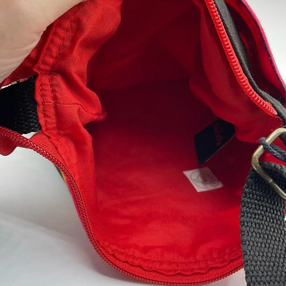 NWT Laurel Burch canvas bright cat crossbody. Orange - Image 7