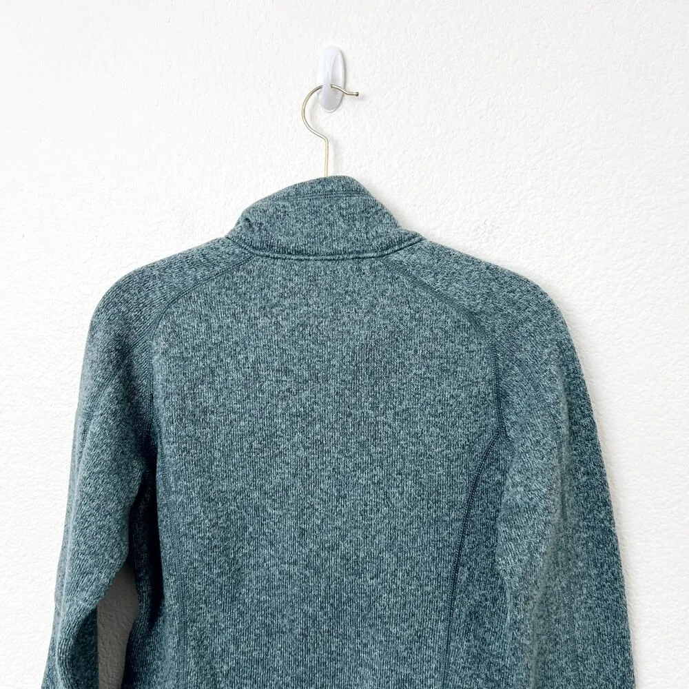 [Patagonia] Teal Blue Quarter Zip Fleece Better Sweater Pullover Size Small S - Image 7