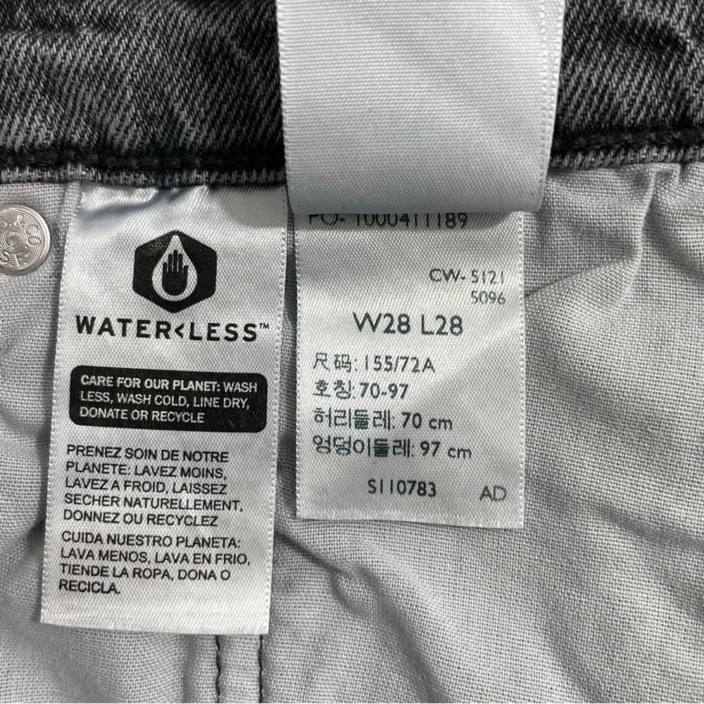 NWT Levi’s Premium 501 Original Cropped Jeans Size 28x28 Faded‎ Black Wash - Image 9