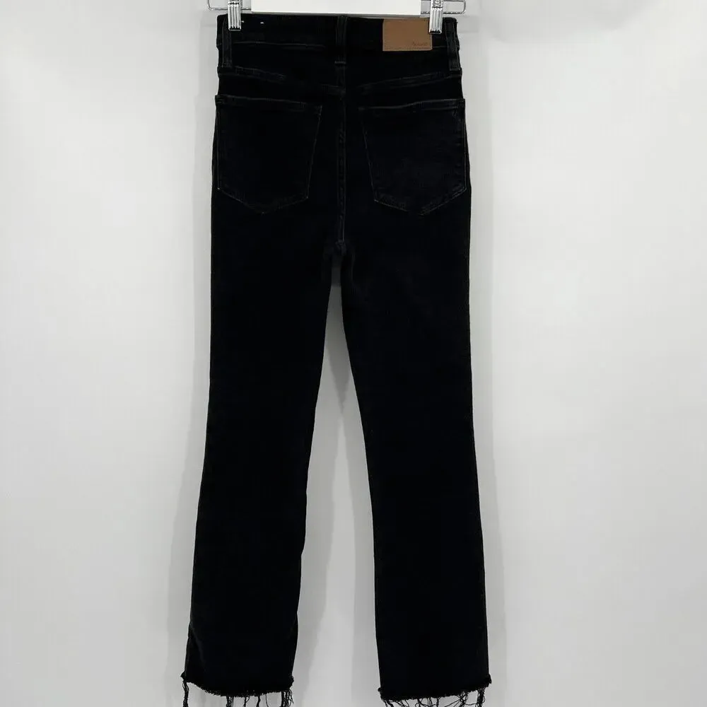 Madewell Black High Rise Cali Demi-Boot Bootcut Jeans NG353 Women's Size 25‎ - Image 6