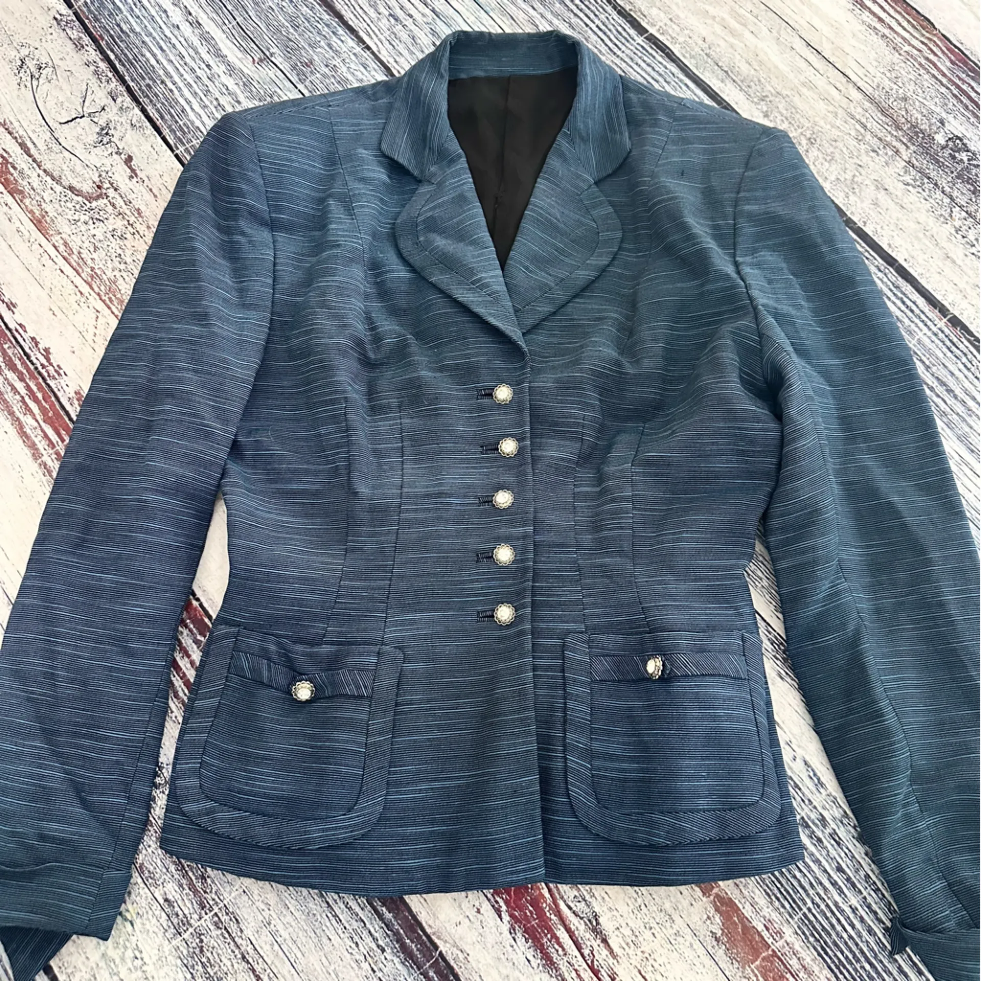 Vintage Corday of New York Elegant Blue Women's Blazer - Image 4