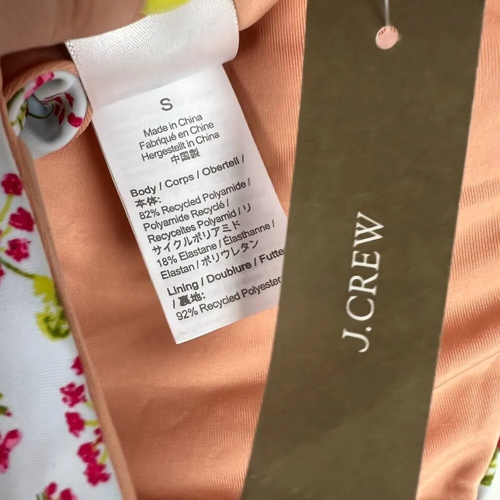 NWT J. Crew Curved Waist Cheeky Bikini Bottom Cloud Meadow Floral Size Small S - Image 7