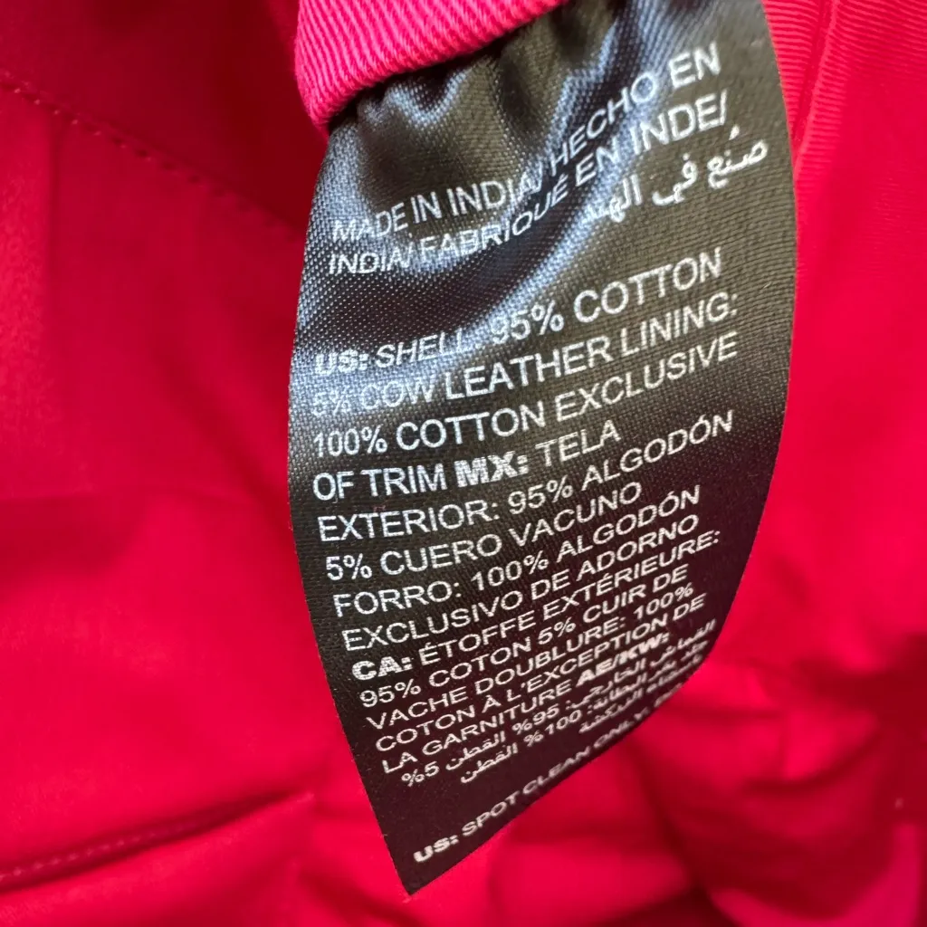 Chico's Striped Vibrant Floral Embroidered Cotton Leather Tote Shoulder Purse - Image 14