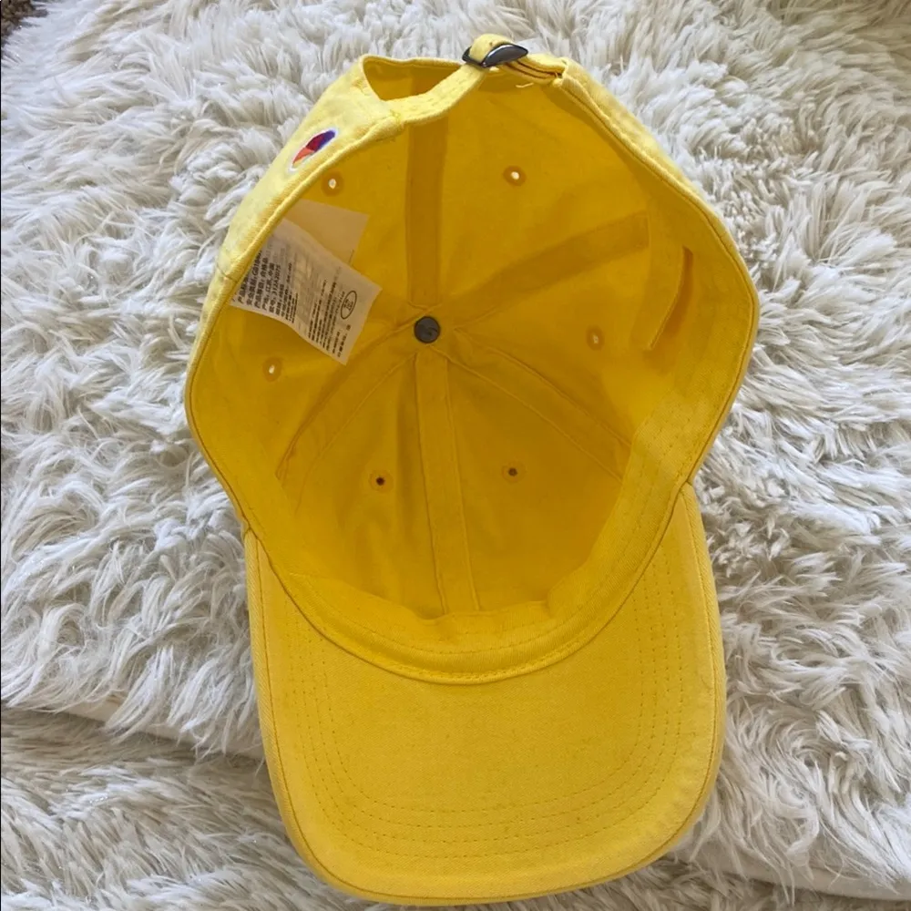 Hollister Bright Yellow Baseball Cap - Image 4