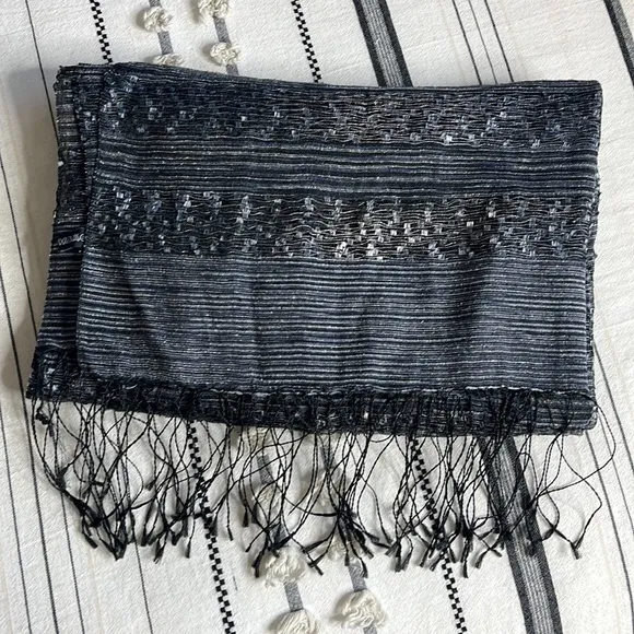 Silk viscose semi sheer lightweight summer scarf wrap - Image 6