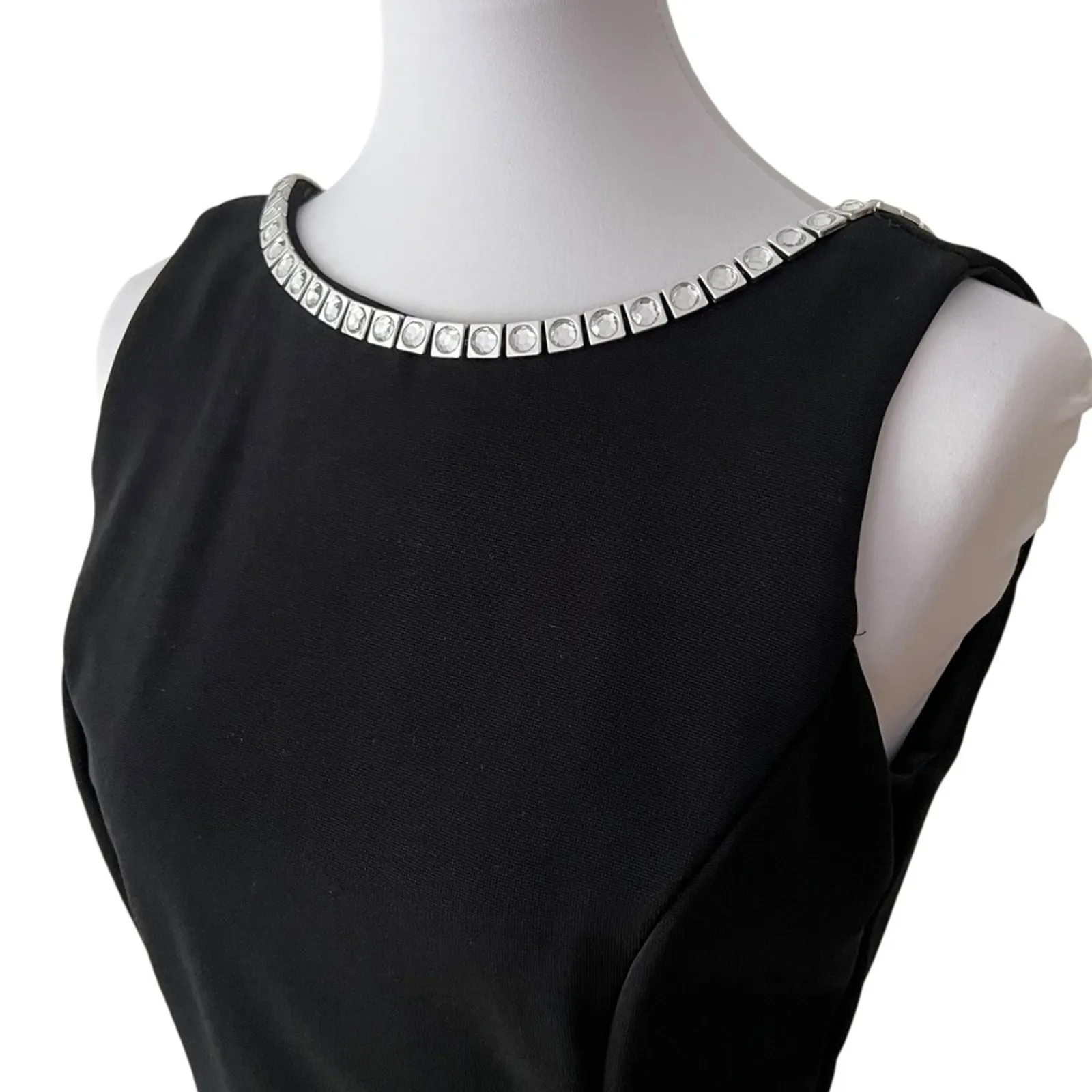 Vintage Formal Dress 8 McClintock Y2K does 60s Long Gown RARE Occasion Maxi Prom Black - Image 6