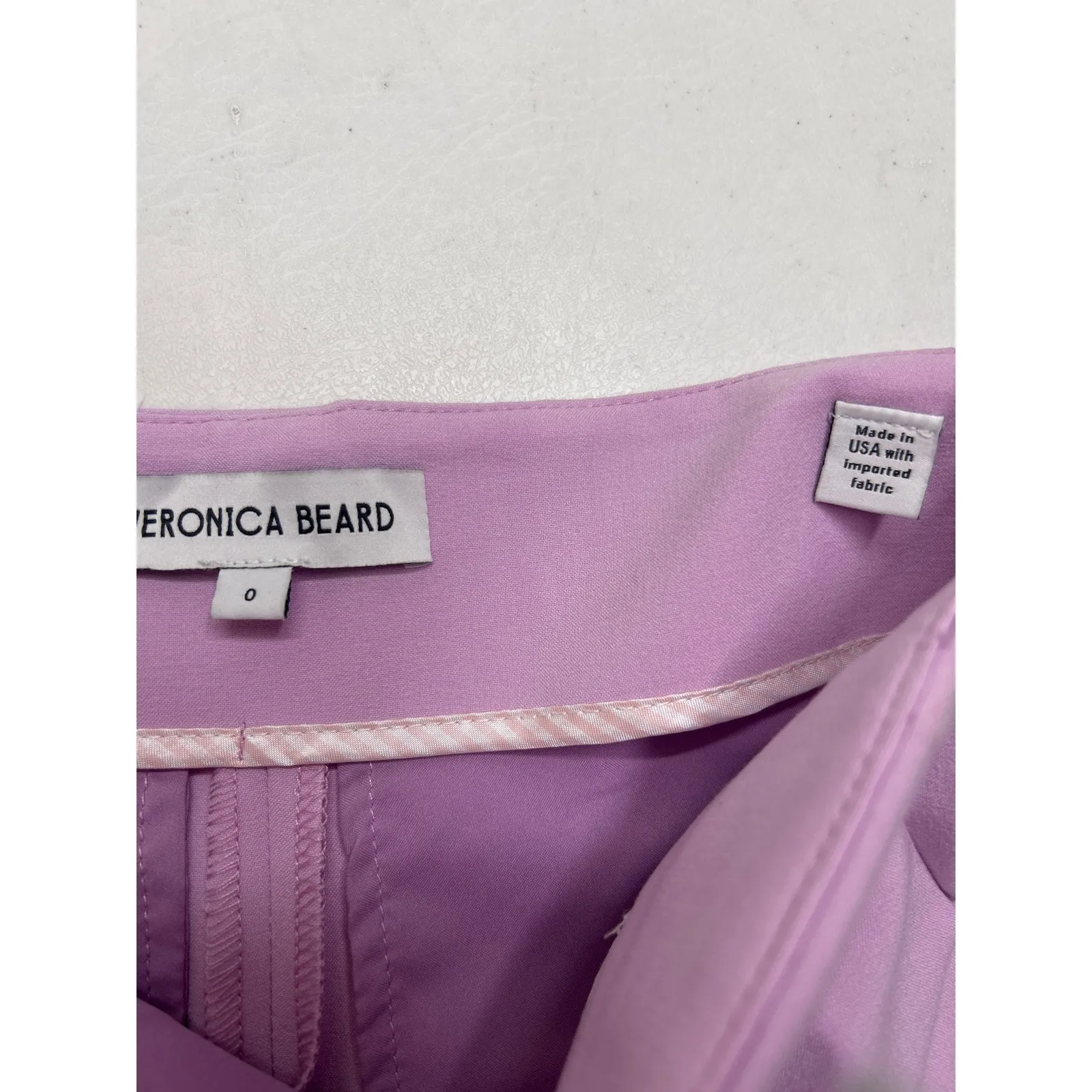 Veronica Beard Kean Pantt in Barely Orchid Size 0. NWOT - Image 6