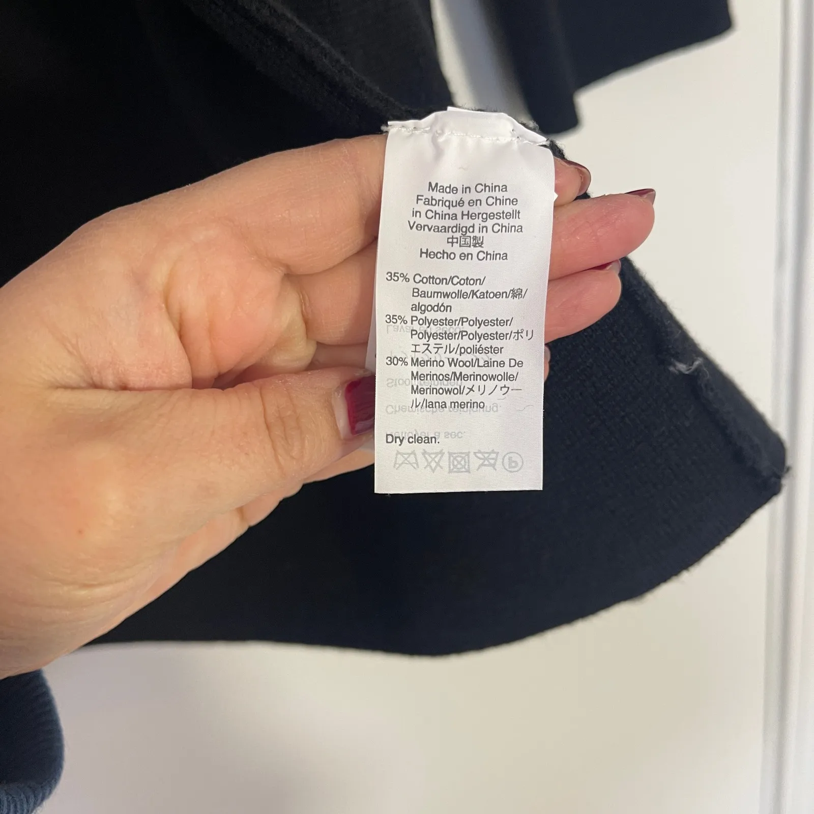 J. Crew 365 Sophie Blazer Sweater $148 Black Knit Wool Blend Women's Medium - Image 6