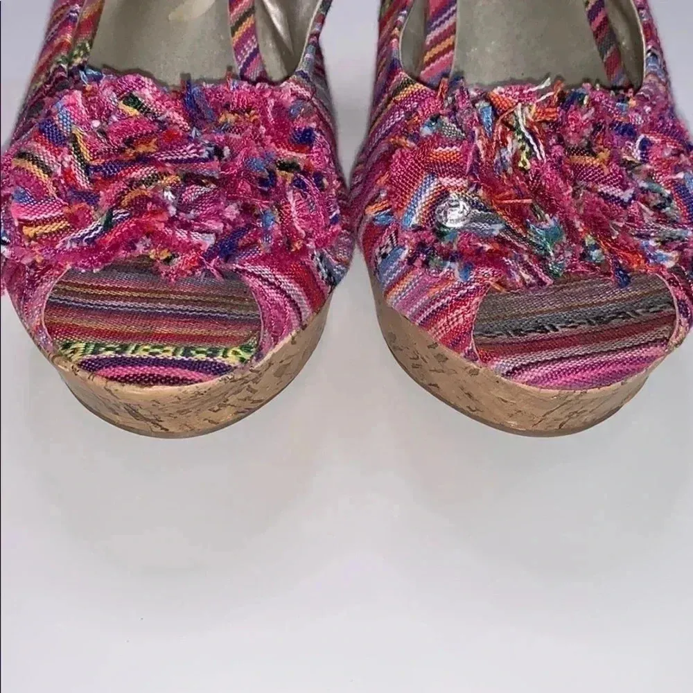 Report “Manhattan” Open Toe Wedges Size 9.5 - Image 3