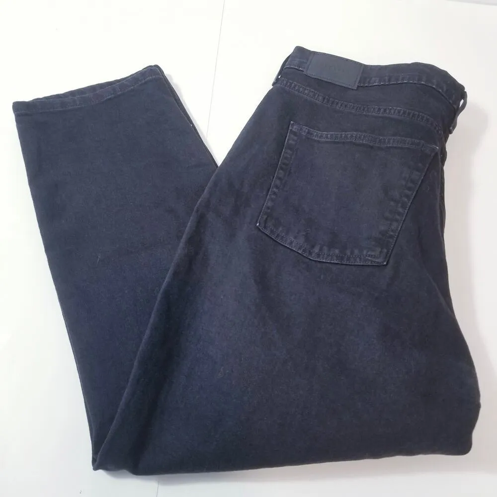 Everlane The Original Cheeky Crop Jeans Organic Cotton High Rise Black Denim - Image 4