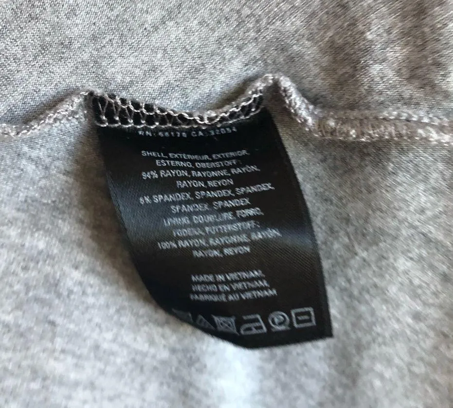 Anthropologie Maeve Dress Sleeveless Knit Midi Heather Grey Handkerchief Hem XS - Image 12