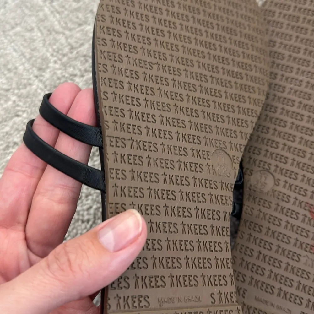 NWOT TKEES “Gemma” Sandals black slip on slide strappy - Image 8