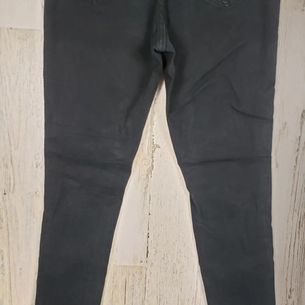 BDG Urban Outfitters Black Wash Denim Grommet Twig High Rise Crop Jeans Sz 28 - Image 9