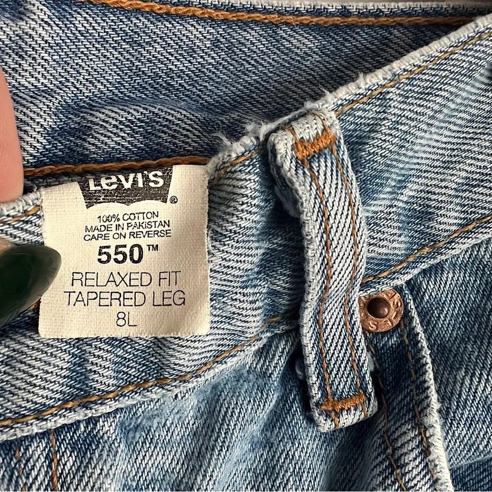 Vintage Levi's 550 Relaxed Fit Tapered Leg Jeans - Image 5