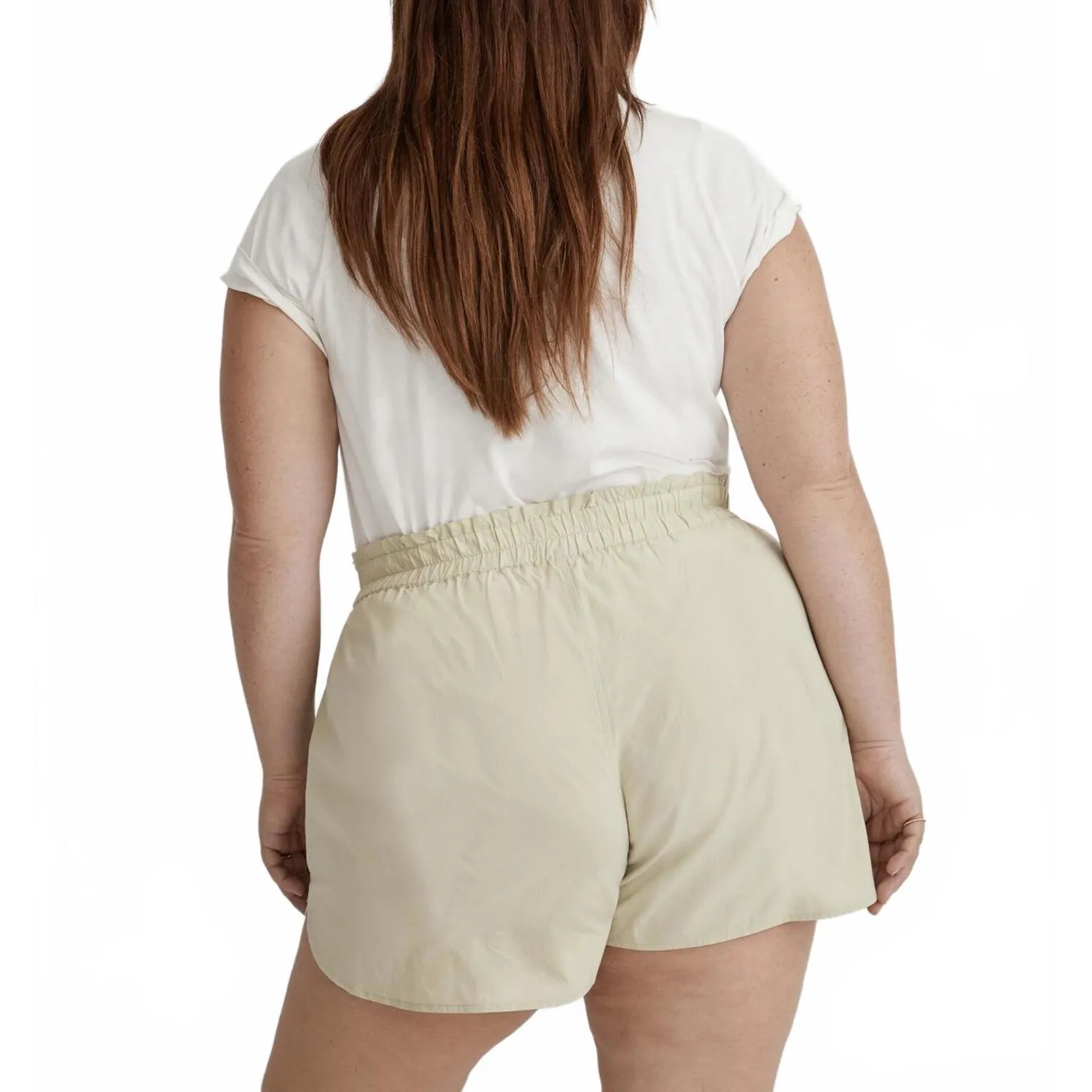 Madewell 100% Cotton Plus Pull-On Shorts Signature Poplin Faded Seagrass NWT 3X - Image 8