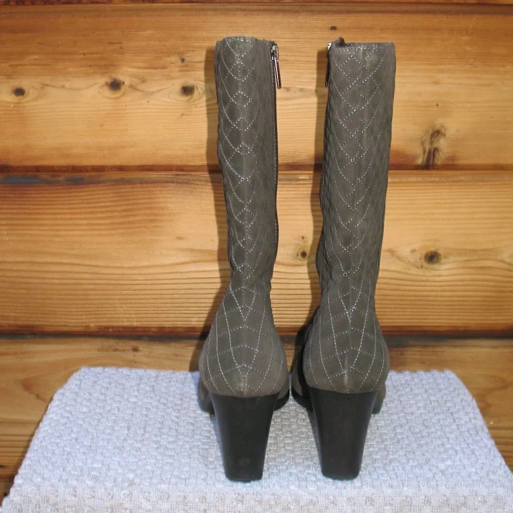 Aquatalia Mid Calf Heeled Boots - Image 4