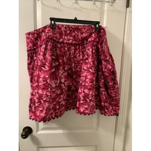 Kika Vargas Women's Floral Print Scallop Edge Midi Skirt Pick Your Size Size undefined - Image 15