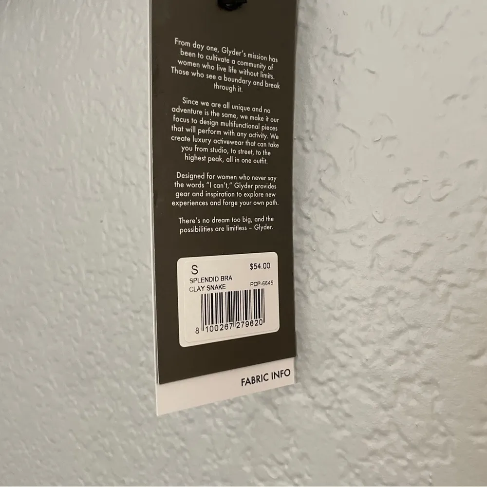 NWT GLYDER Splendid Sports Bra XS - Image 7