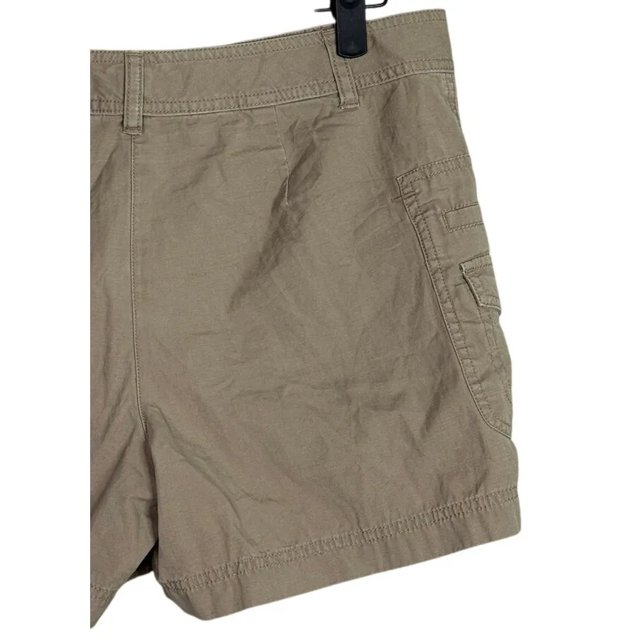 J. Crew Cotton Classic Chino Utility Flat Front Pocket Casual Shorts 10 Khaki - Image 5