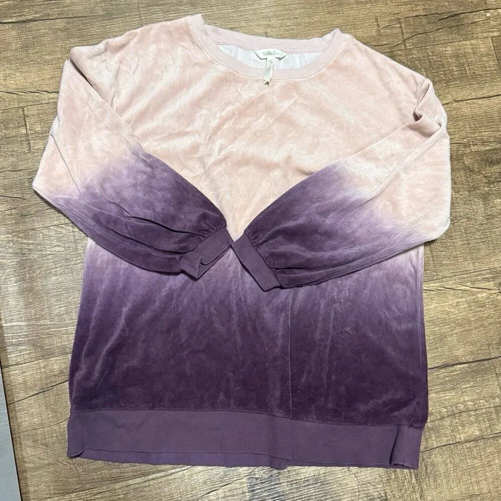 Matilda Jane velour ombre dip dye pullover sweatshirt - Image 3