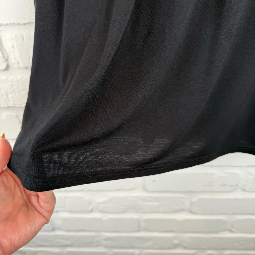 The Frock NYC Black Tshirt Knee Length Skirt Elastic Waist Pullon Lightweight XL - Image 6