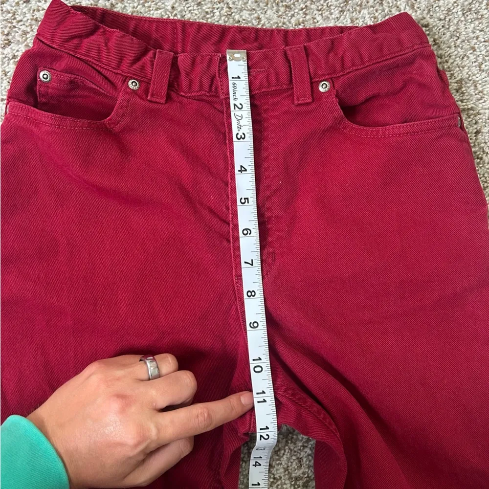 Liz Claiborne Crazy Horse High Rise Skinny Red Jeans Denim Casual 6 - Image 5