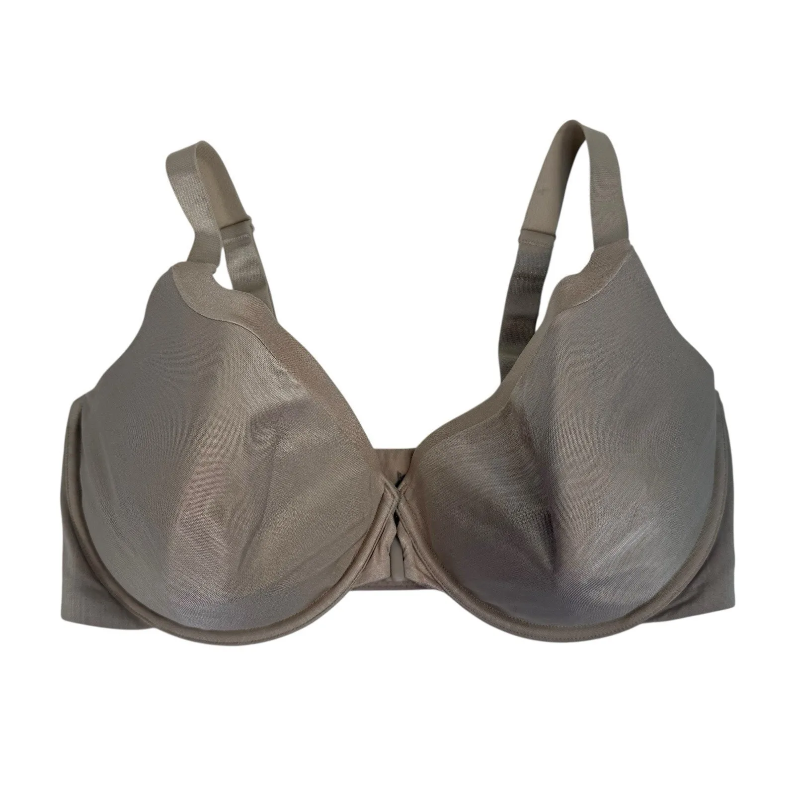 Vanity Fair 38DD 75339 Illumination Front Close Lined T Shirt Bra Underwire Tan - Image 2