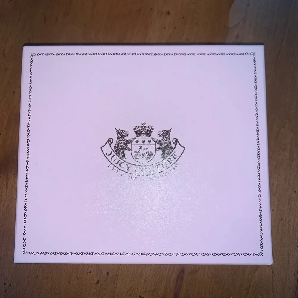 Retro Juicy Couture Pam & Gela Choose Juicy Gold Glitter Wristlet Pouch NWT - Image 3